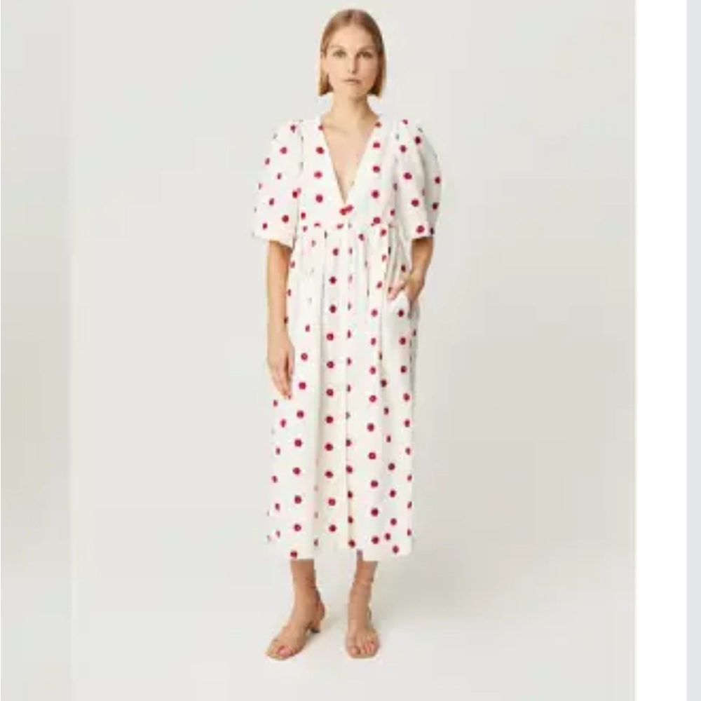 NWT Rhode Karline Scarlet Daisy Dress XS.